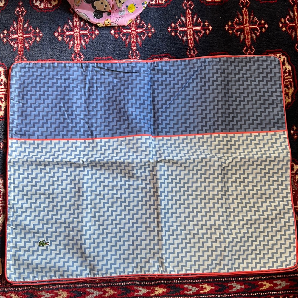 2 LACOSTE standard Pillowcases zigzag print
